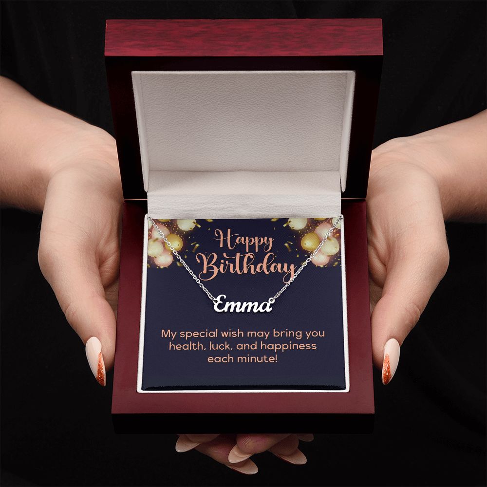 Happy Birthday | My Special Wish - Personalized Name Necklace