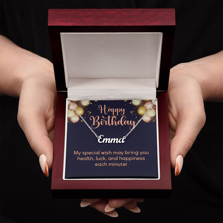 Happy Birthday | My Special Wish - Personalized Name Necklace