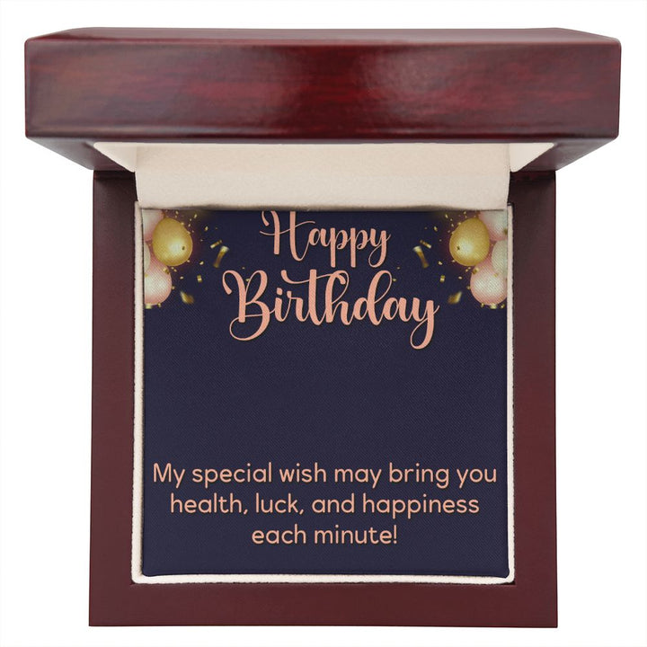 Happy Birthday | Wish you all the best - Signature Style Name Necklace