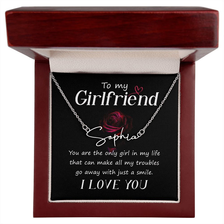 To My Girlfriend | I love you - Signature Style Name Necklace