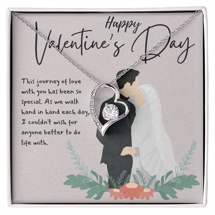 Happy Valentine's Day | Love is a Gift of the Heart - Forever Love Necklace