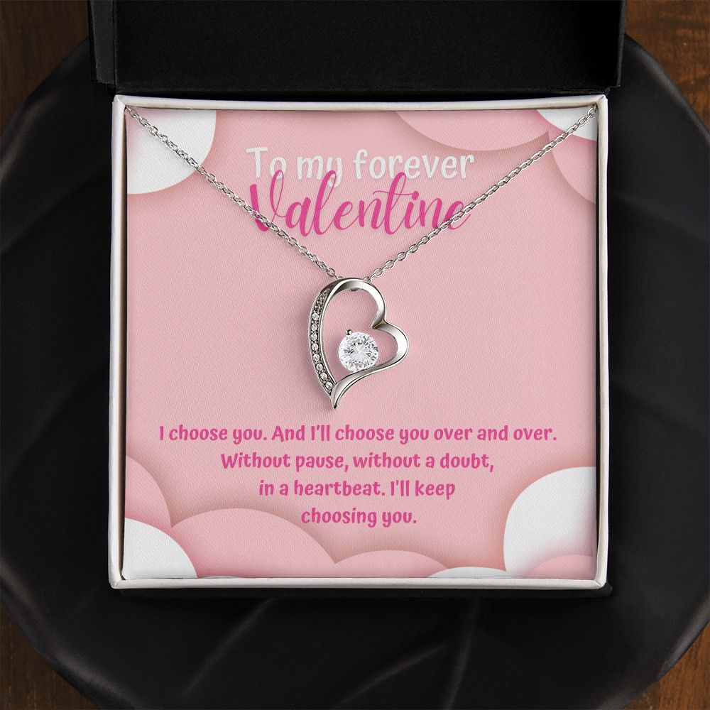 To My Forever Valentine | Eternally Yours - Forever Love Necklace