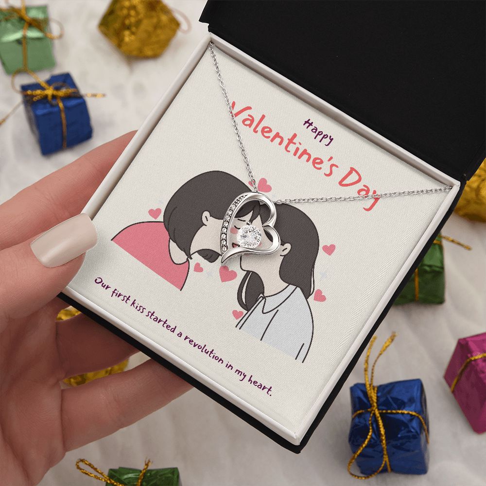 Happy Valentine's | You Make My Heart Sing LGBTQ for Women - Forever Love Necklace