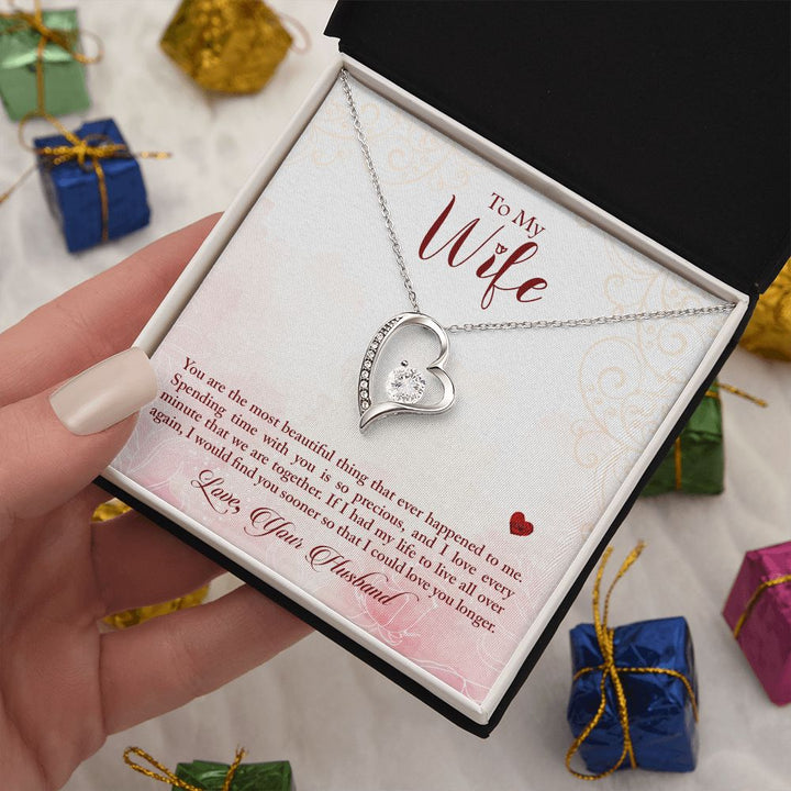 To My Wife | Forever With You - Forever Love Necklace