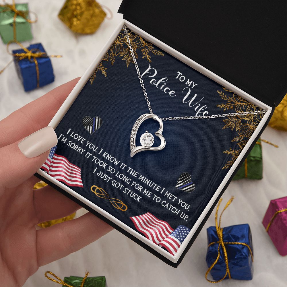 To My Wife | My Police Wife - Forever Love Necklace