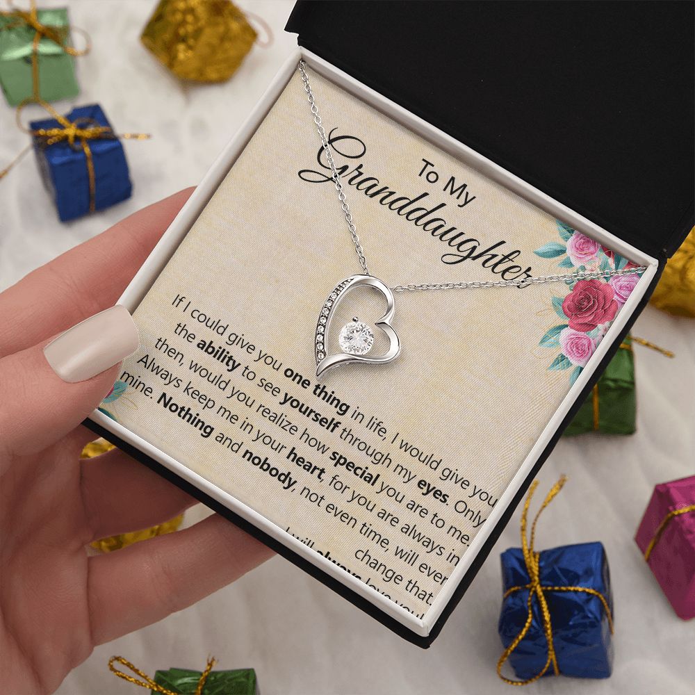 To My Granddaughter | The Special Person You Are to Me - Forever Love Necklace