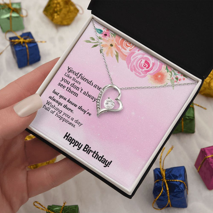 To My Friend | Happy Birthday - Forever Love Necklace