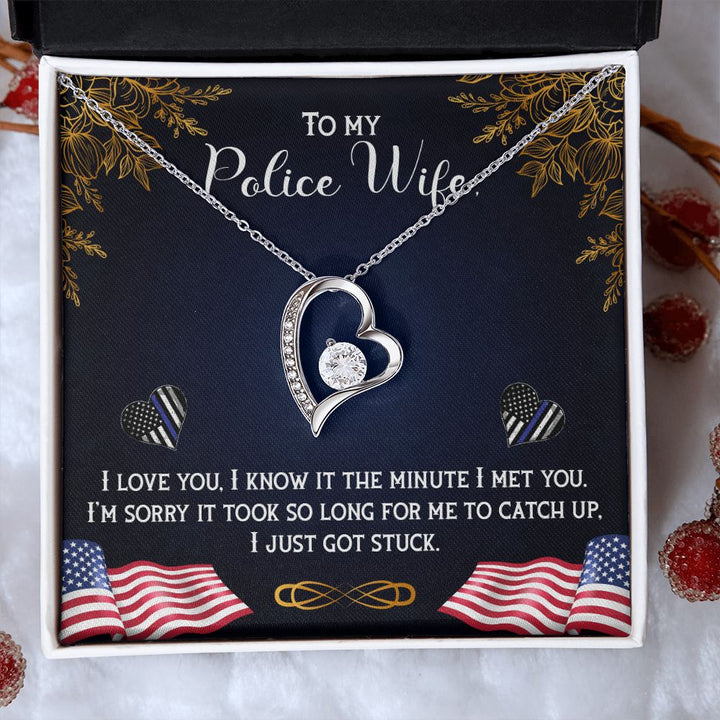 To My Wife | My Police Wife - Forever Love Necklace