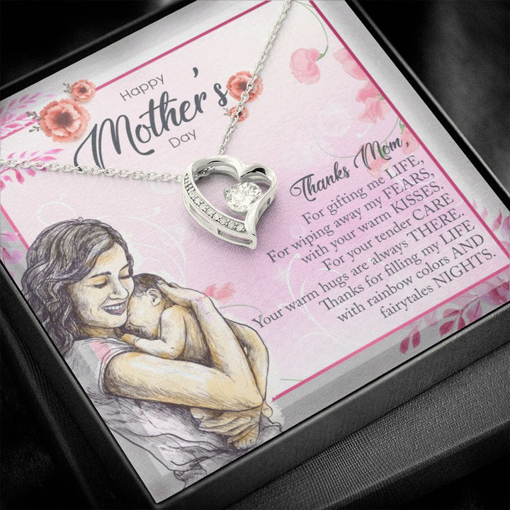 Happy Mother's Day | Thanks Mom, For Gifting me Life - Forever Love Necklace