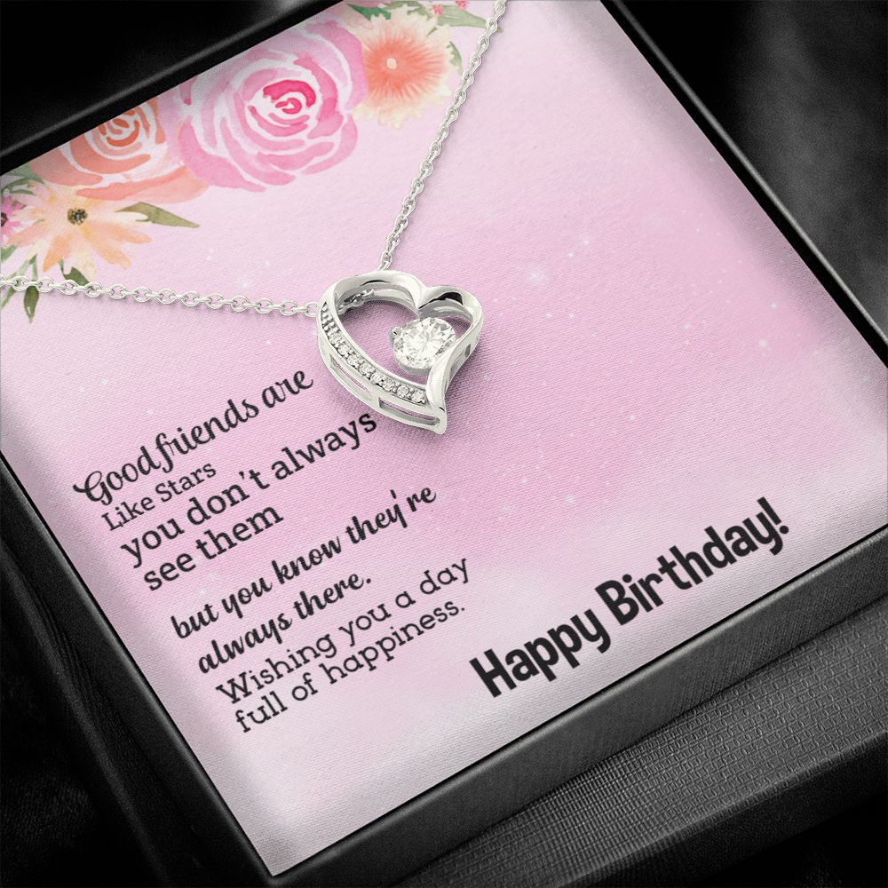 To My Friend | Happy Birthday - Forever Love Necklace