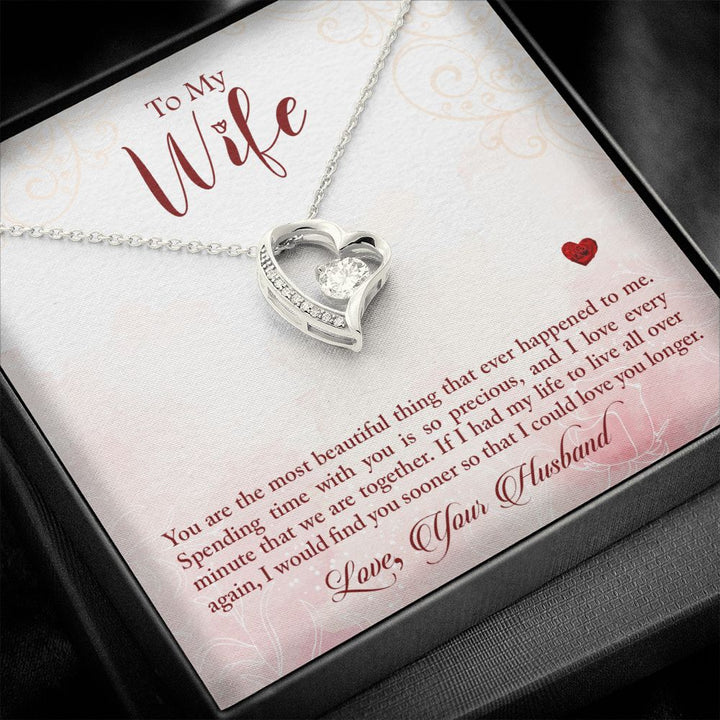 To My Wife | Forever With You - Forever Love Necklace