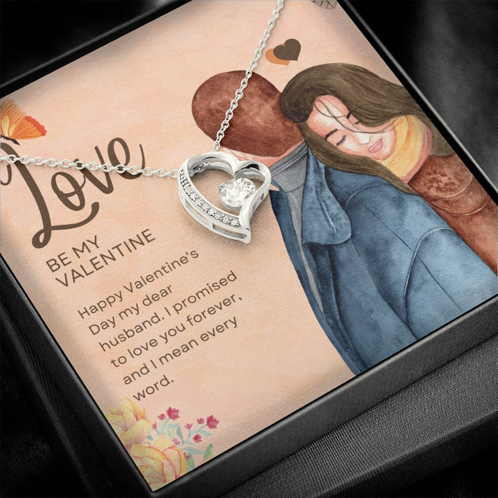 Happy Valentine's Day | Be My Valentine - Forever Love Necklace