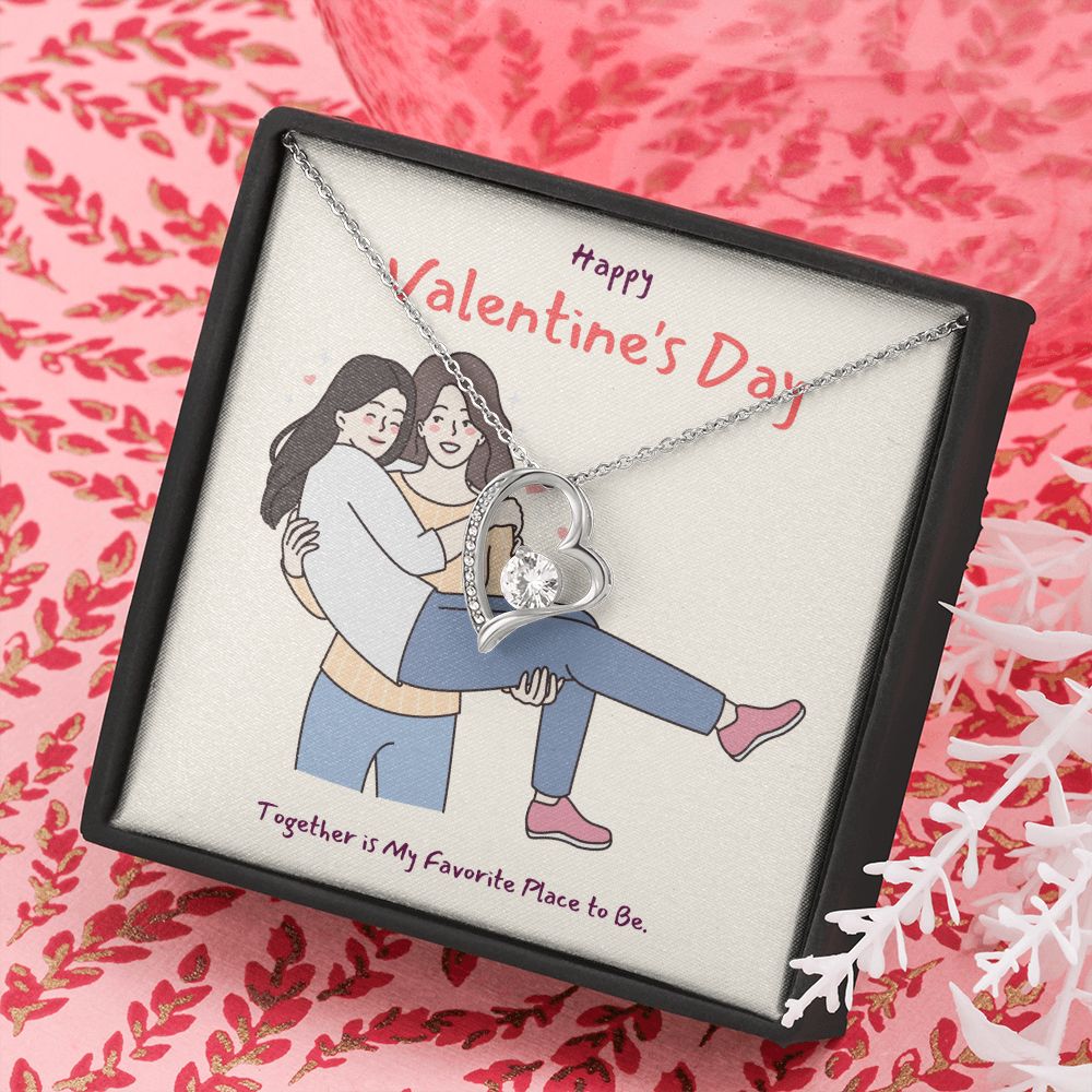 Happy Valentine's | A Love So True LGBTQ for Women - Forever Love Necklace