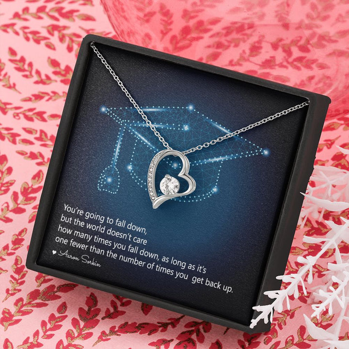 Happy Graduation | Never Give Up - Forever Love Necklace