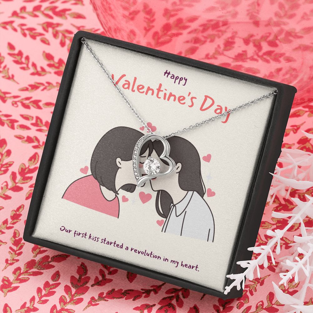 Happy Valentine's | You Make My Heart Sing LGBTQ for Women - Forever Love Necklace