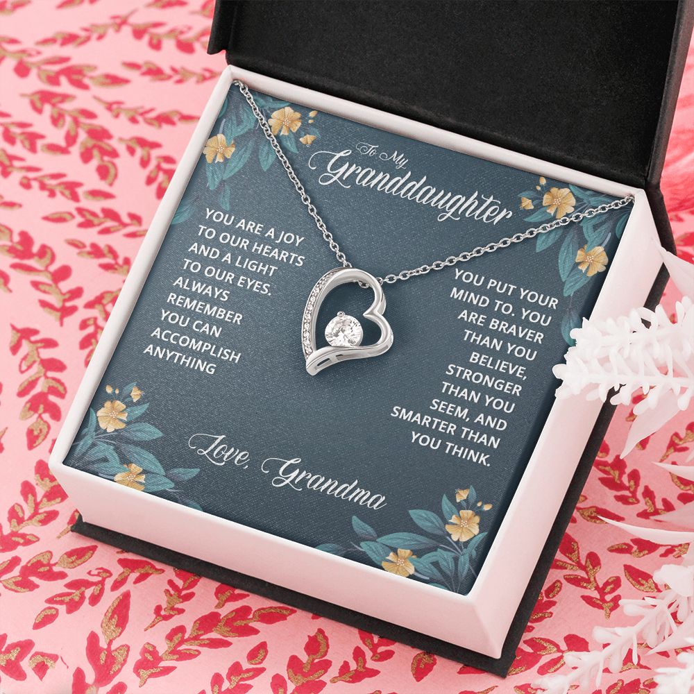 To My Granddaughter | Granddaughters are a Blessing - Forever Love Necklace