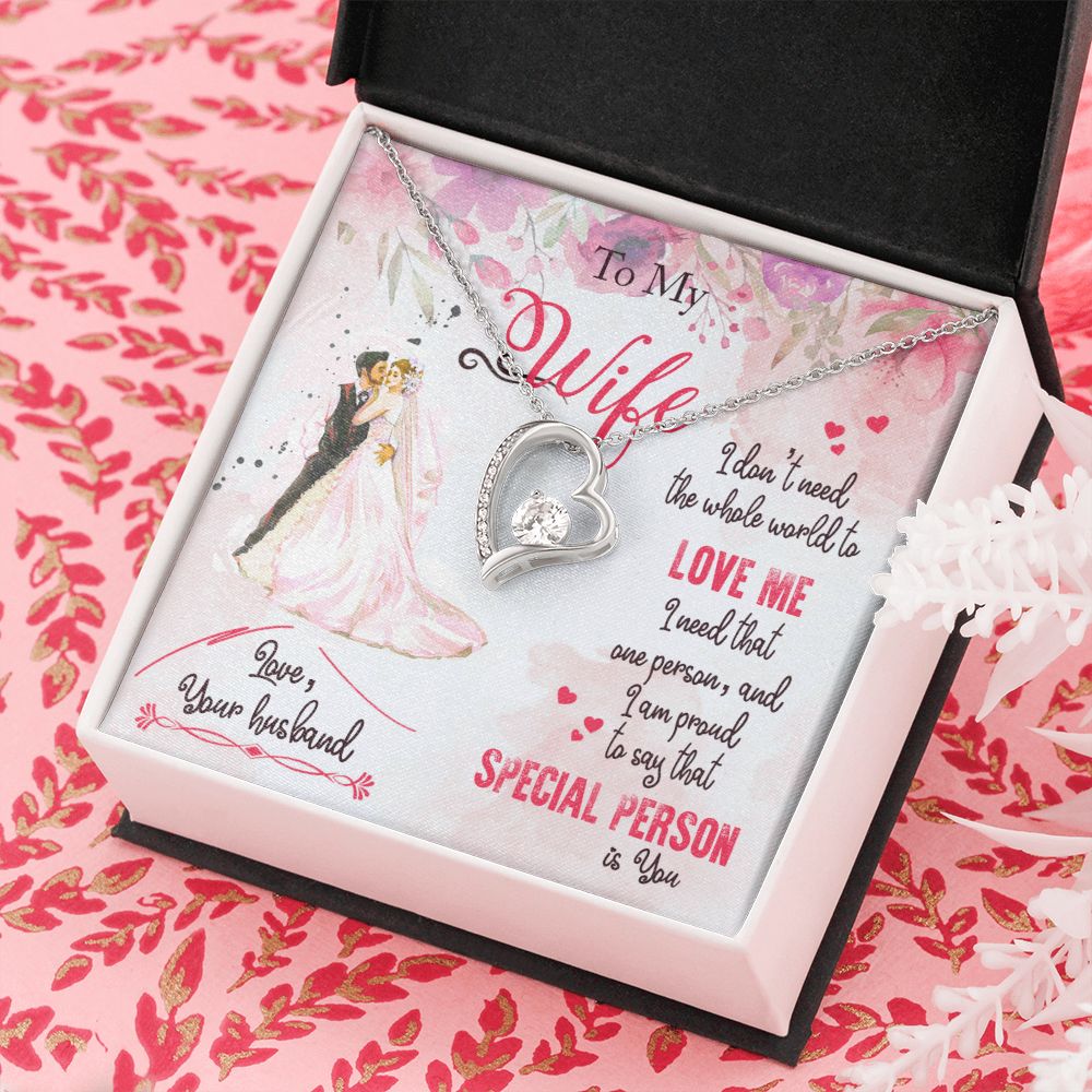 To My Wife | I am proud to say that special person is YOU - Forever Love Necklace