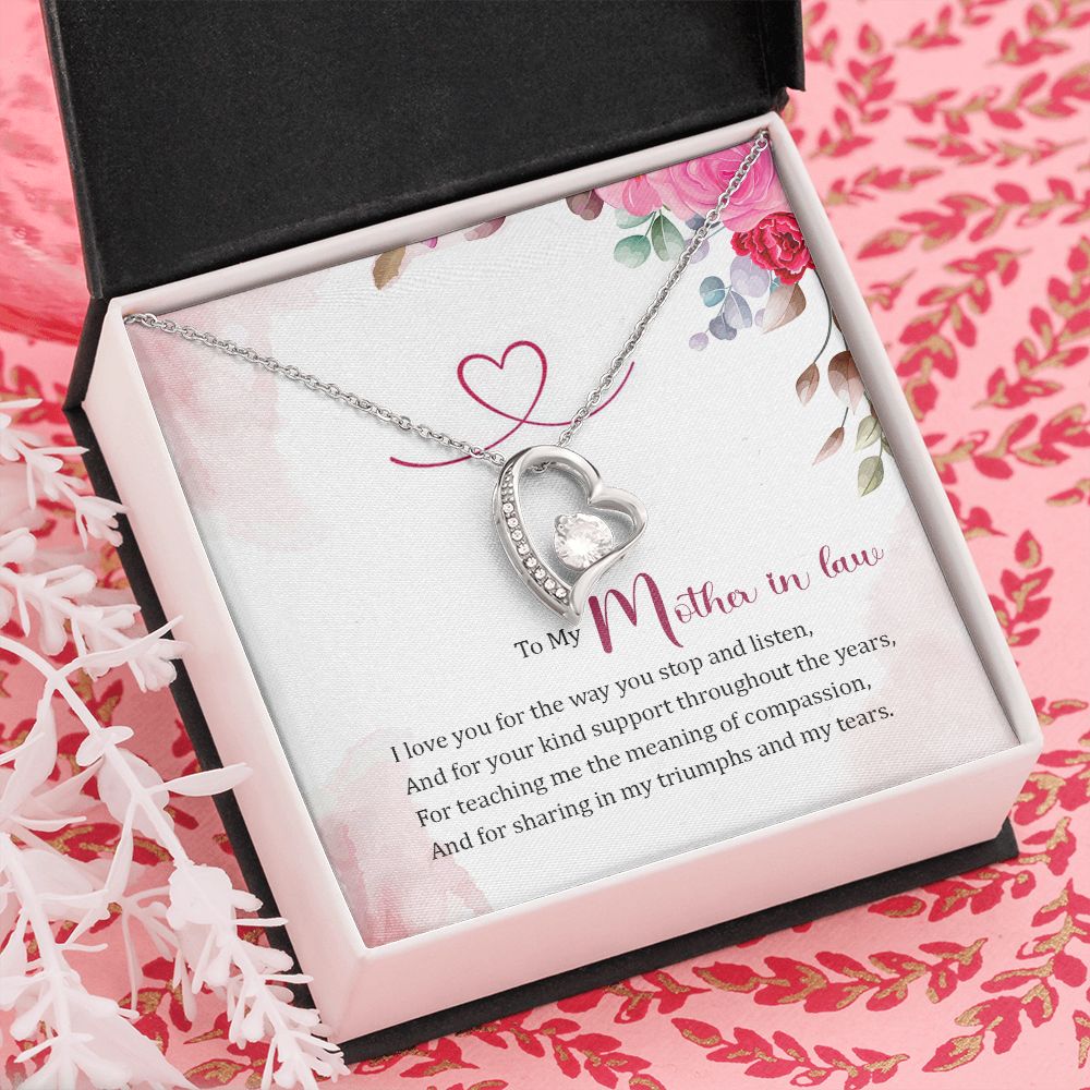 To My Mother-In-Law | A Source of Strength, A Fountain of Love - Forever Love Necklace