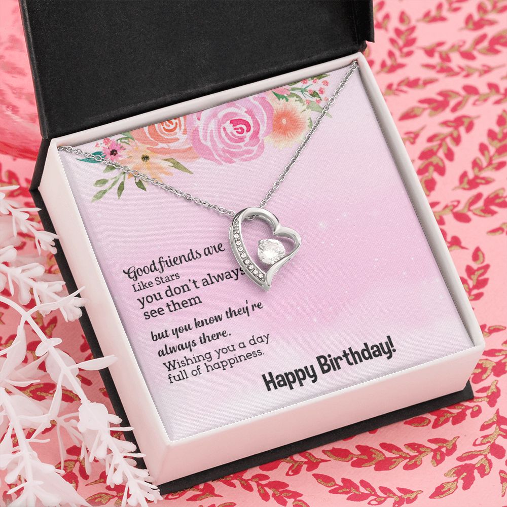 To My Friend | Happy Birthday - Forever Love Necklace