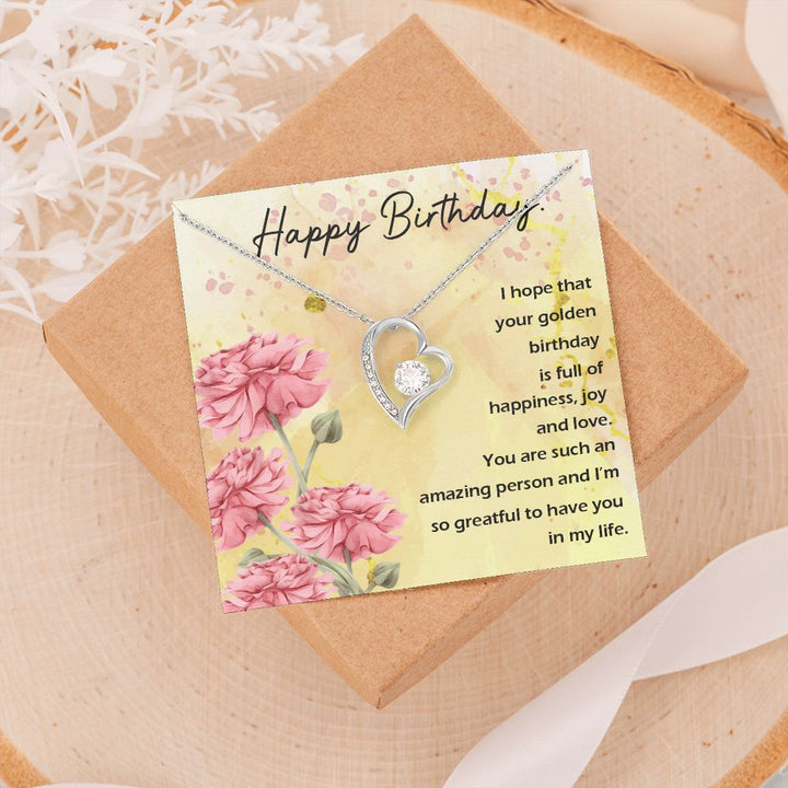 To My Wife | Happy Birthday - Forever Love Necklace