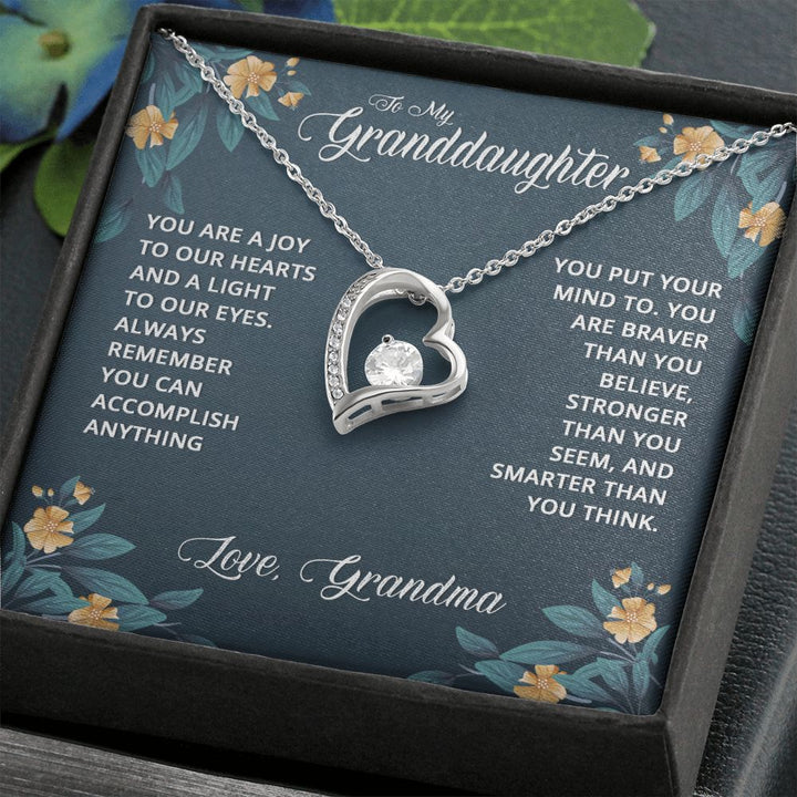 To My Granddaughter | Granddaughters are a Blessing - Forever Love Necklace