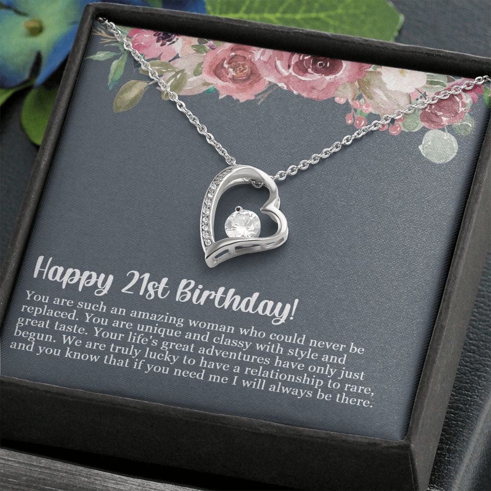 Happy 21st Birthday | You are such an amazing woman who could never be replaced - Forever Love Necklace