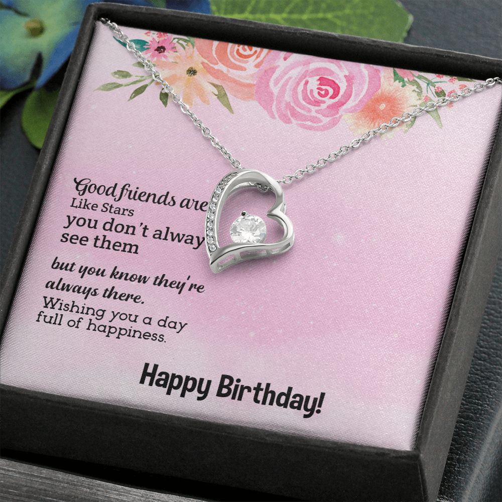 To My Friend | Happy Birthday - Forever Love Necklace