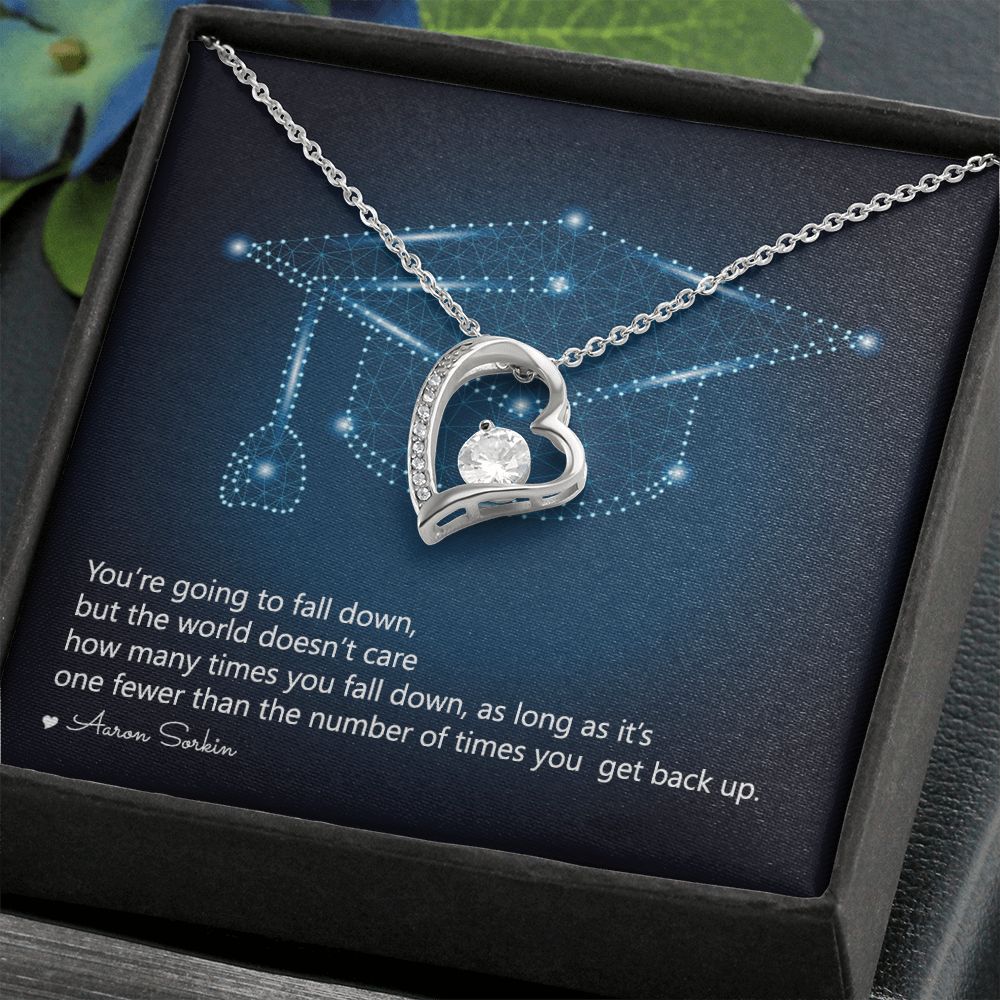 Happy Graduation | Never Give Up - Forever Love Necklace