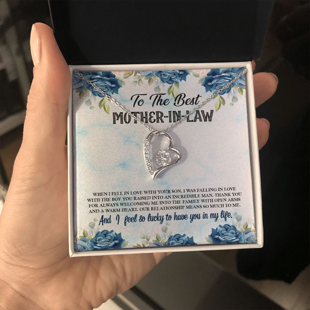 To My Mother-In-Law | A Heart Full of Love and Wisdom - Forever Love Necklace