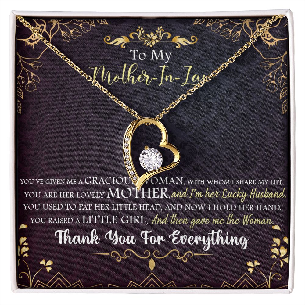 To My Mother-in-Law | Thank you for everything - Forever Love Necklace
