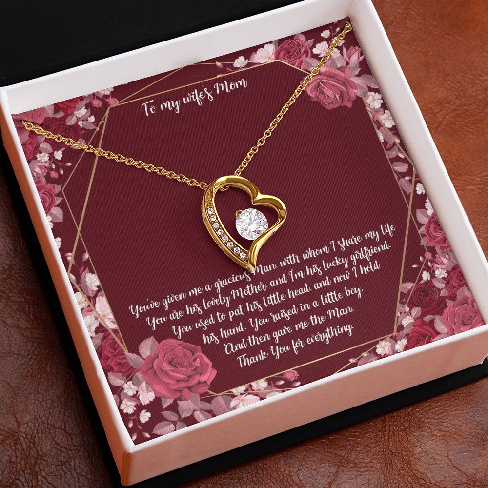 To My Mother-in-Law | Thank you for raising such an incredible daughter and wife - Forever Love Necklace