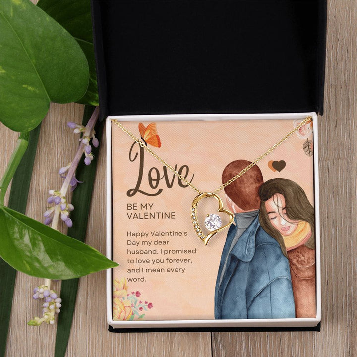 Happy Valentine's Day | Be My Valentine - Forever Love Necklace