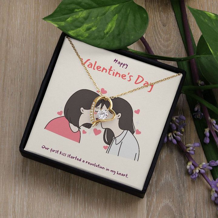 Happy Valentine's | You Make My Heart Sing LGBTQ for Women - Forever Love Necklace