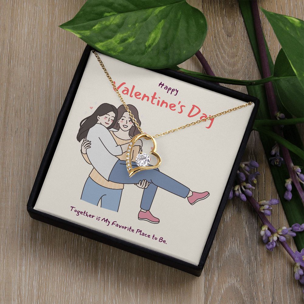 Happy Valentine's | A Love So True LGBTQ for Women - Forever Love Necklace