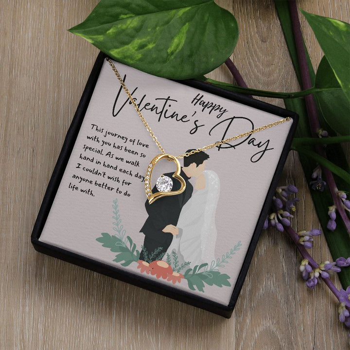Happy Valentine's Day | Love is a Gift of the Heart - Forever Love Necklace