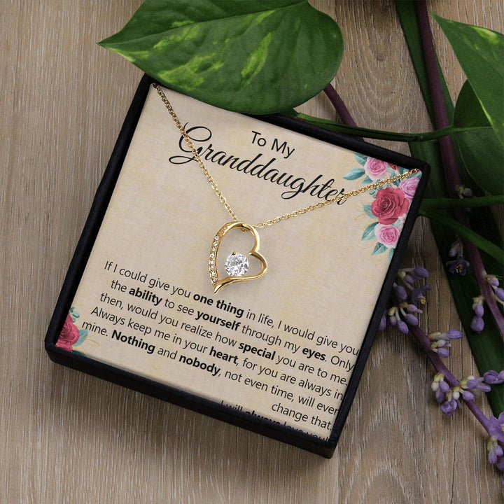 To My Granddaughter | The Special Person You Are to Me - Forever Love Necklace