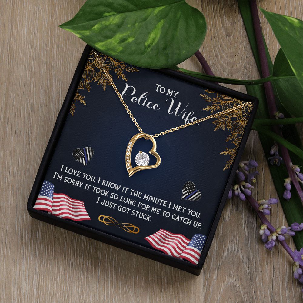 To My Wife | My Police Wife - Forever Love Necklace