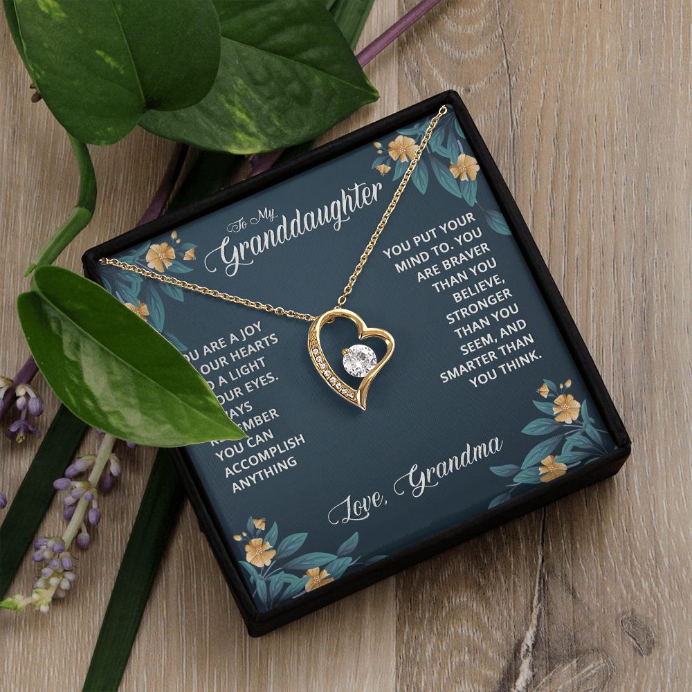 To My Granddaughter | Granddaughters are a Blessing - Forever Love Necklace