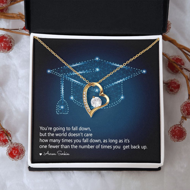 Happy Graduation | Never Give Up - Forever Love Necklace