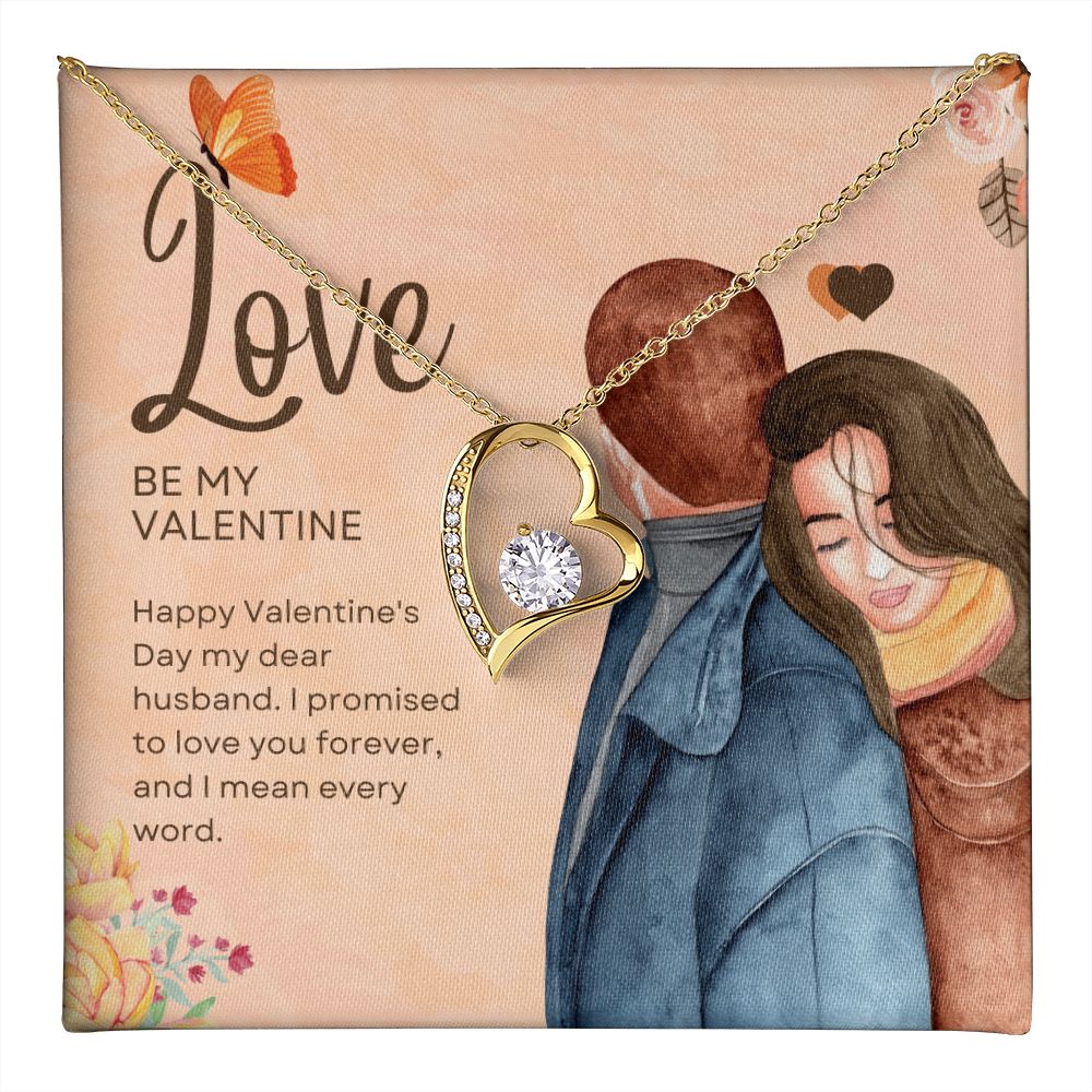 Happy Valentine's Day | Be My Valentine - Forever Love Necklace