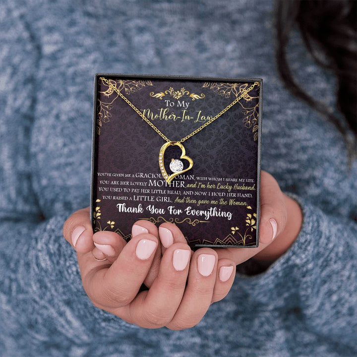 To My Mother-in-Law | Thank you for everything - Forever Love Necklace