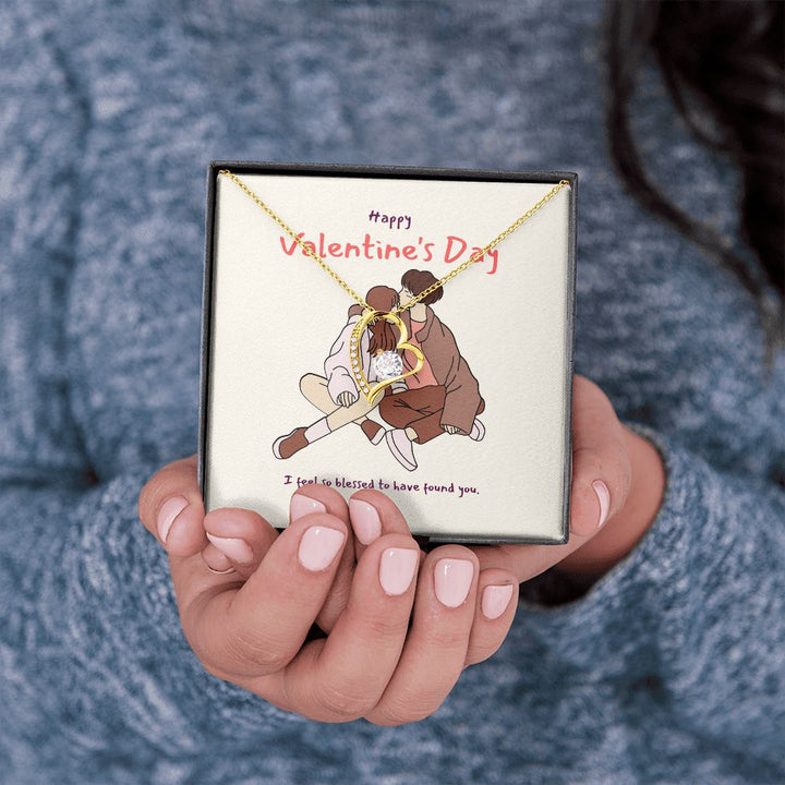 Happy Valentine's Day | I'm So Lucky to Be Yours - Forever Love Necklace