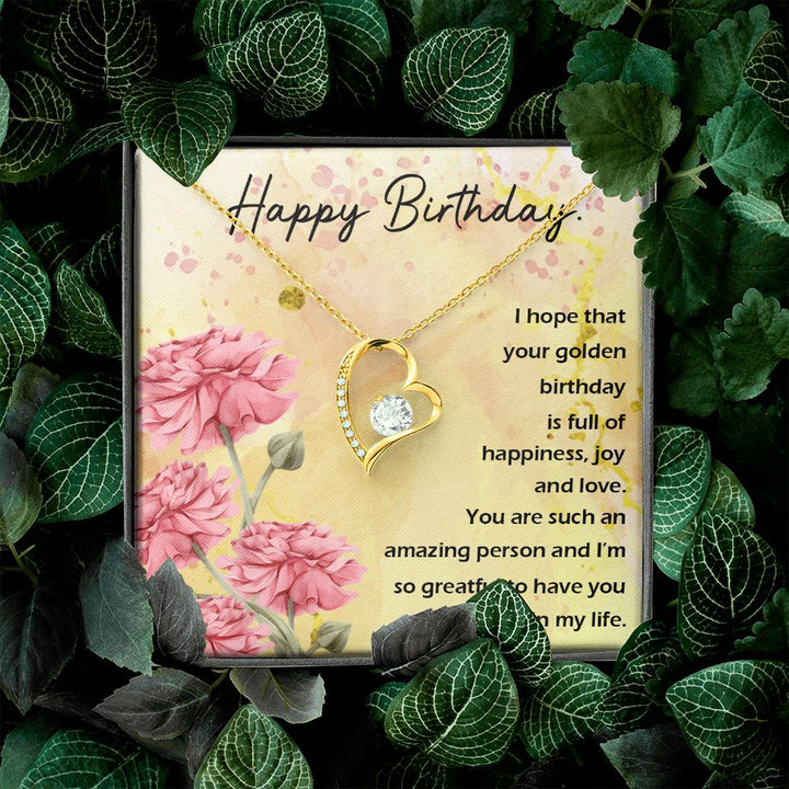 To My Wife | Happy Birthday - Forever Love Necklace