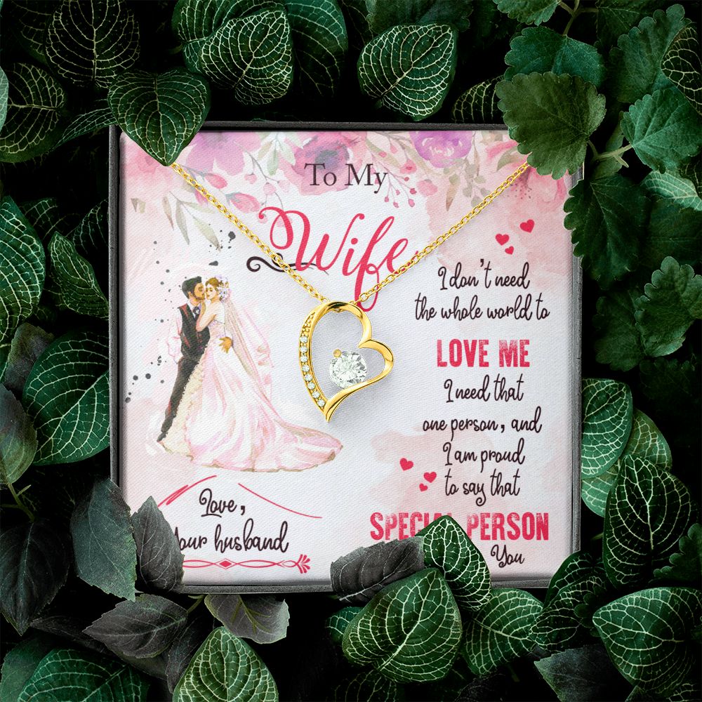 To My Wife | I am proud to say that special person is YOU - Forever Love Necklace