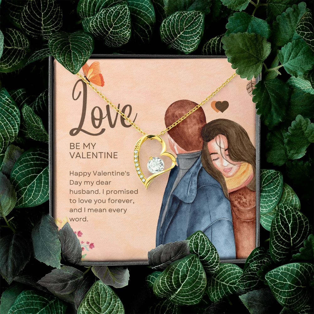 Happy Valentine's Day | Be My Valentine - Forever Love Necklace