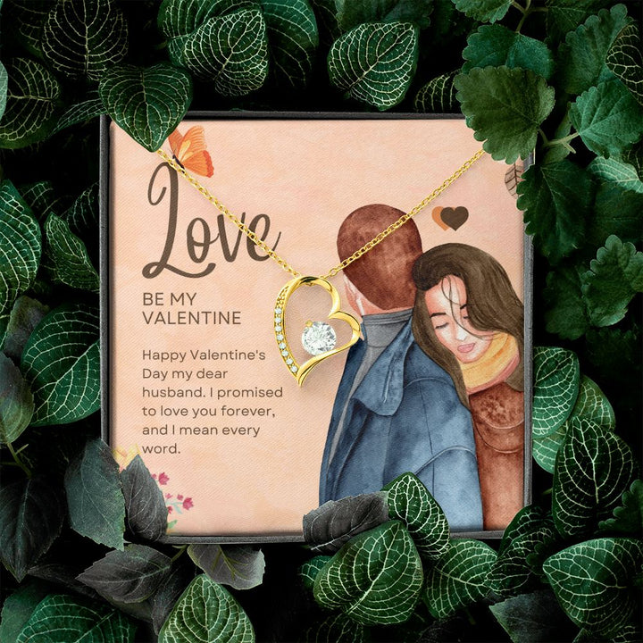 Happy Valentine's Day | Be My Valentine - Forever Love Necklace