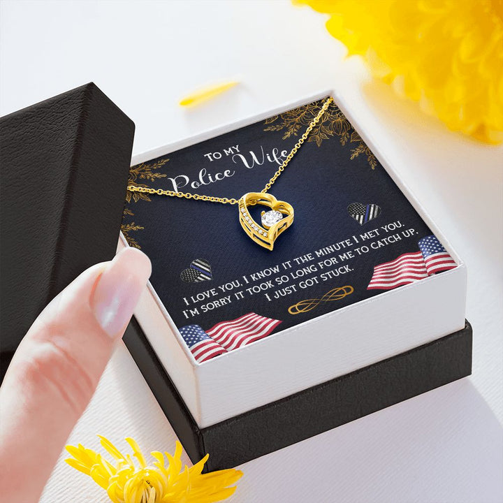 To My Wife | My Police Wife - Forever Love Necklace