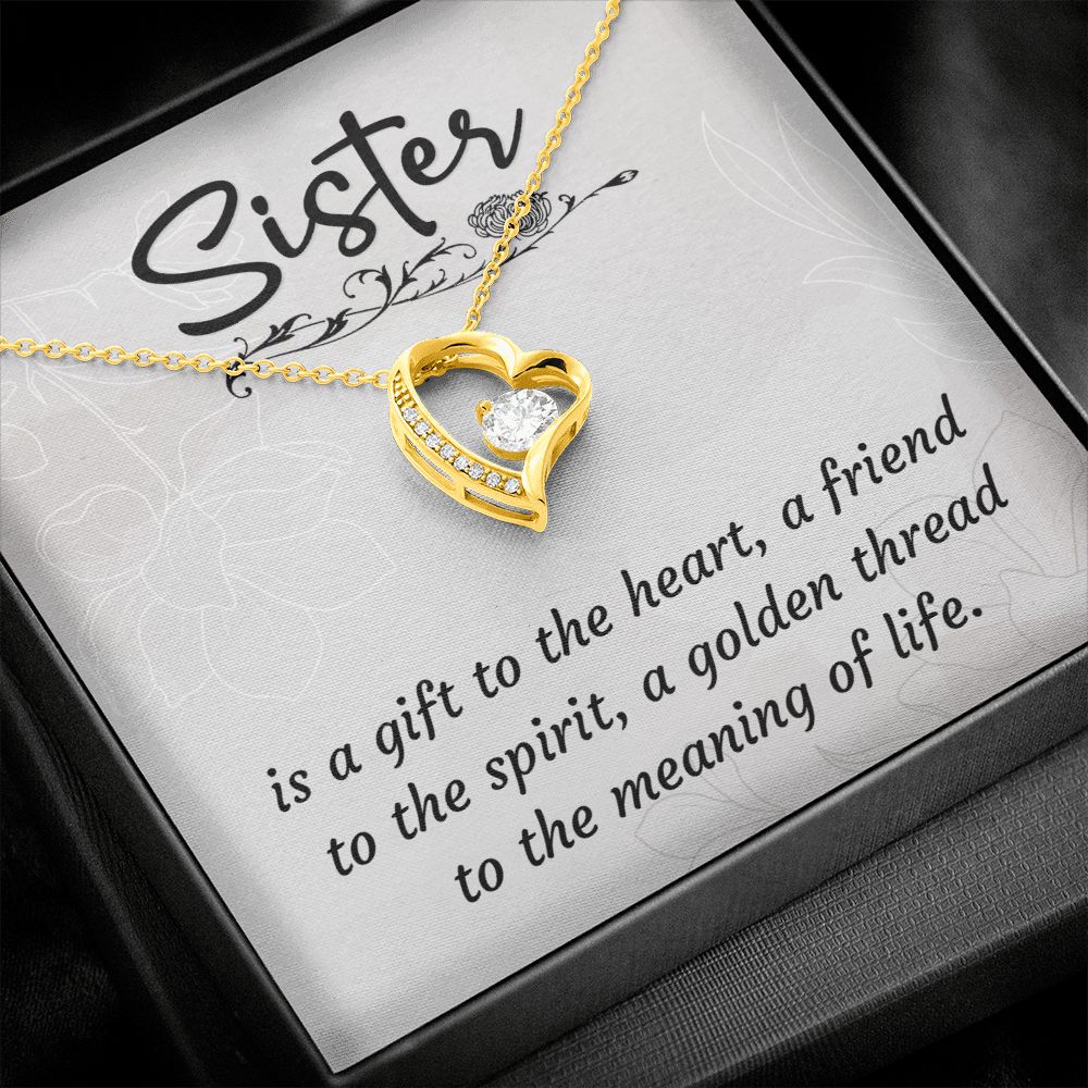 To My Sister | To my favorite partner in crime - Forever Love Necklace