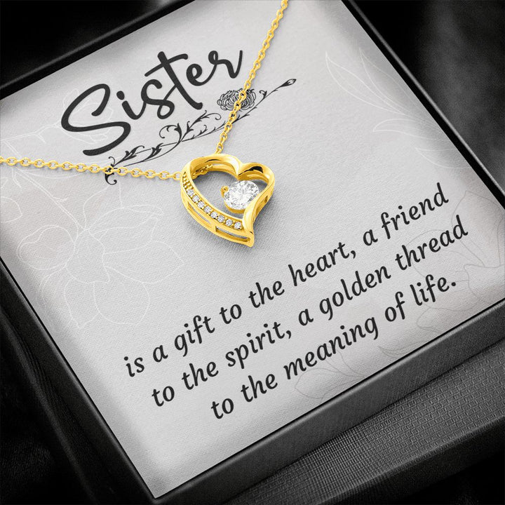 To My Sister | To my favorite partner in crime - Forever Love Necklace