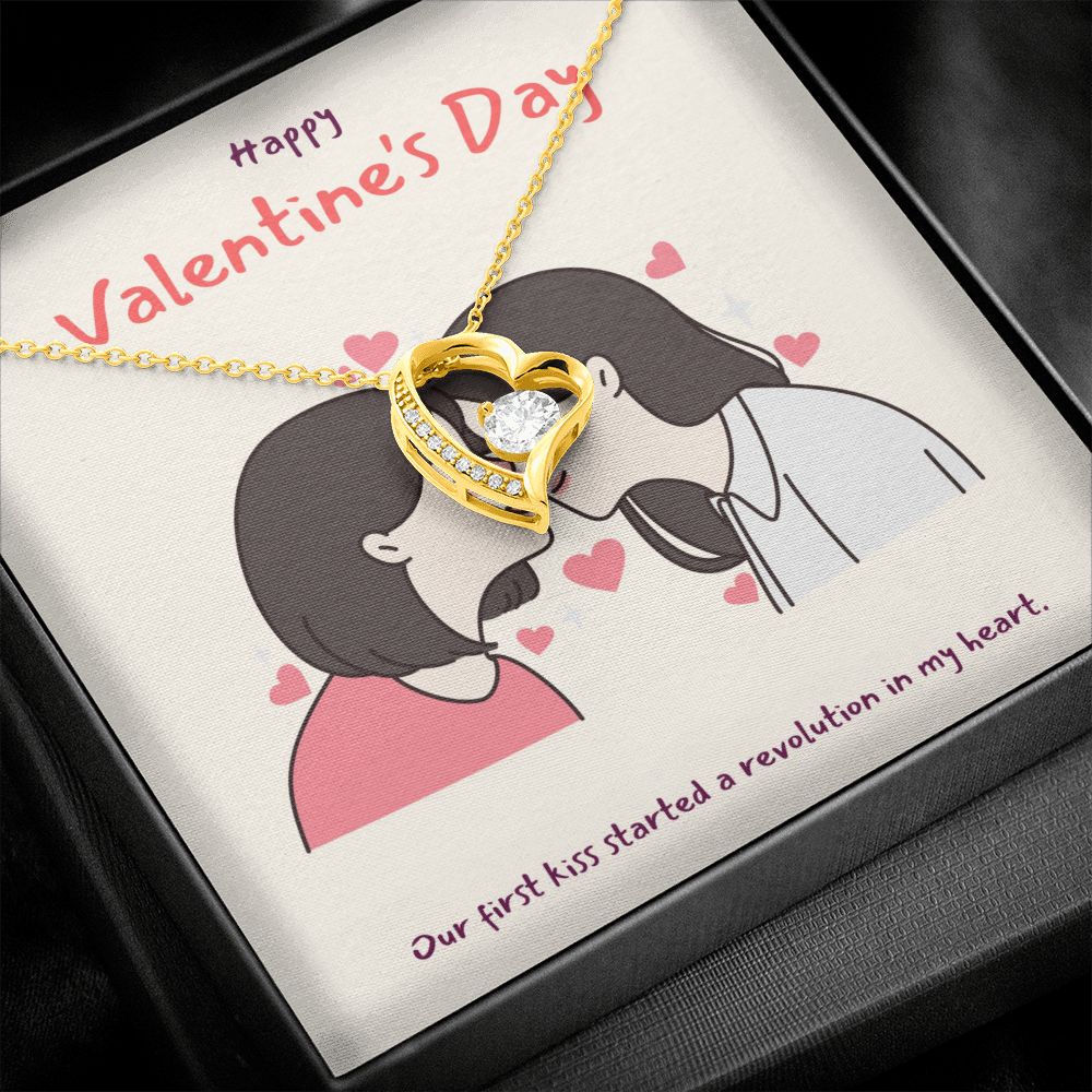 Happy Valentine's | You Make My Heart Sing LGBTQ for Women - Forever Love Necklace